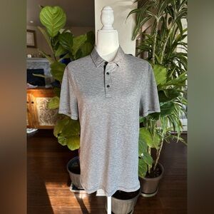 lululemon athletica Men's Heather Gray Evolution Polo Shirt